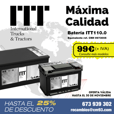 Batería ITT 110.0