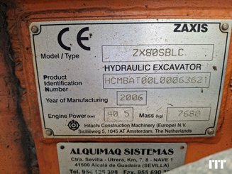 Excavadora de cadenas Hitachi ZAXIS ZX80SBLC - 4